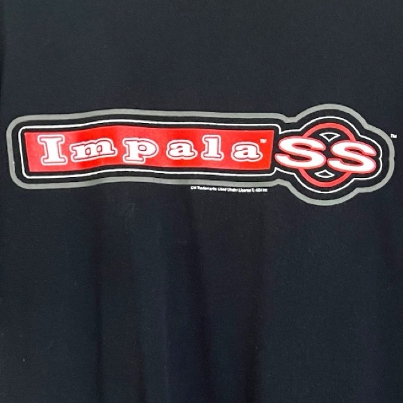 Vintage Chevrolet Impala SS Print Out Black T Shirt Sz M GUC - Picture 3 of 10